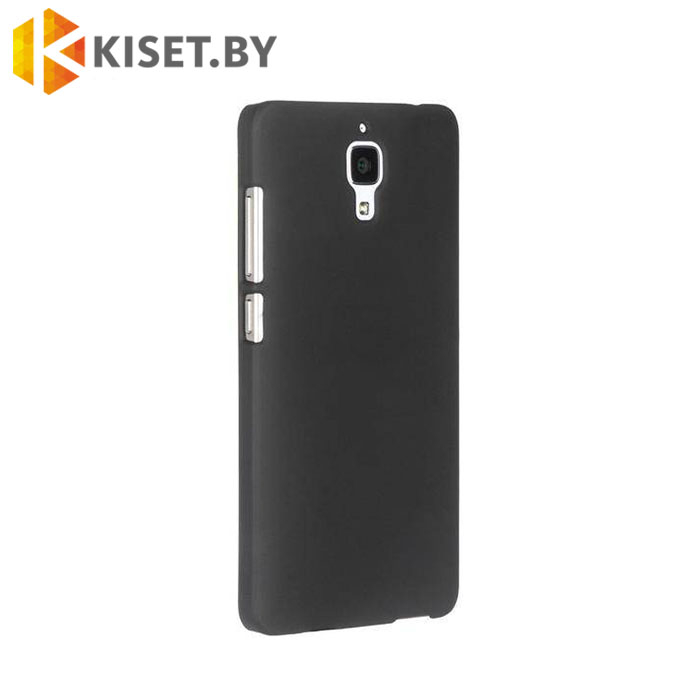 Пластиковый бампер skinBOX и защитная пленка для Xiaomi Mi-4, черный