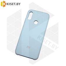 Soft-touch бампер Silicone Cover для Xiaomi Redmi Note 7 / 7 Pro голубой