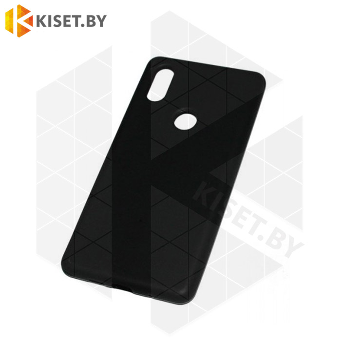 Силиконовый чехол матовый для Xiaomi Redmi Note 6 / 6 Pro черный