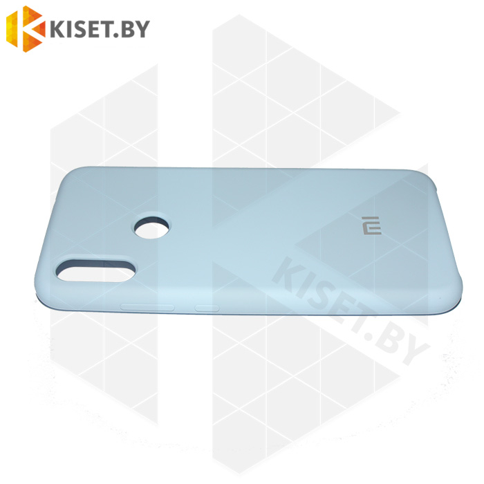 Soft-touch бампер Silicone Cover для Xiaomi Redmi Note 7 / 7 Pro голубой