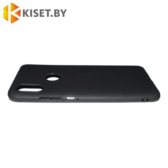 Силиконовый чехол матовый для Xiaomi Mi8 черный