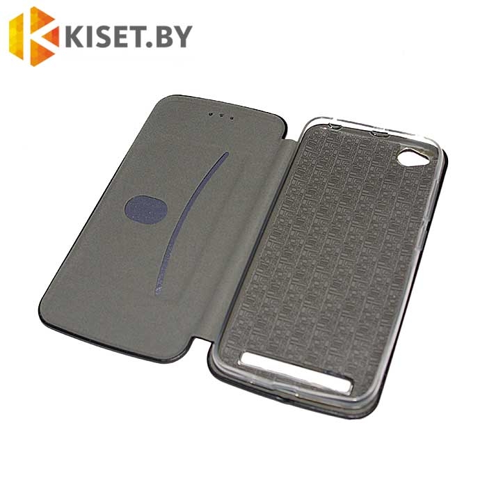 Чехол-книжка Book Case 3D с визитницей для Xiaomi Redmi 5 черный
