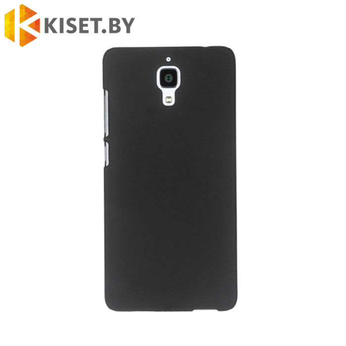 Пластиковый бампер skinBOX и защитная пленка для Xiaomi Mi-4, черный