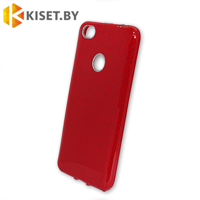 Силиконовый чехол Crystal Shine для Xiaomi Redmi Note 5A Prime, красный