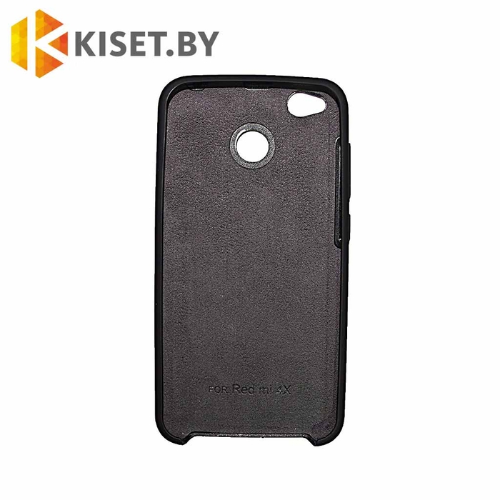 Soft-touch бампер Silicone Cover для Xiaomi Redmi 4X, черный