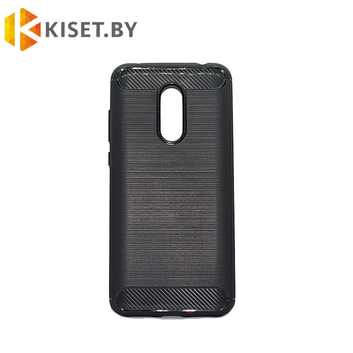 Силиконовый чехол Carbon Cover для Xiaomi Redmi 5 Plus, черный
