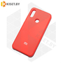 Soft-touch бампер Silicone Cover для Xiaomi Redmi Note 7 / 7 Pro красный
