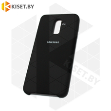 Soft-touch бампер KST Silicone Cover для Samsung Galaxy A6 Plus (2018) черный