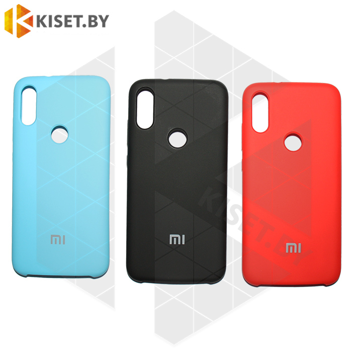 Soft-touch бампер Silicone Cover для Xiaomi Mi Play черный