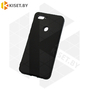 Силиконовый чехол матовый для Xiaomi Mi 8 Lite черный