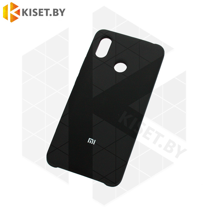 Soft-touch бампер Silicone Cover для Xiaomi Mi Max 3 черный