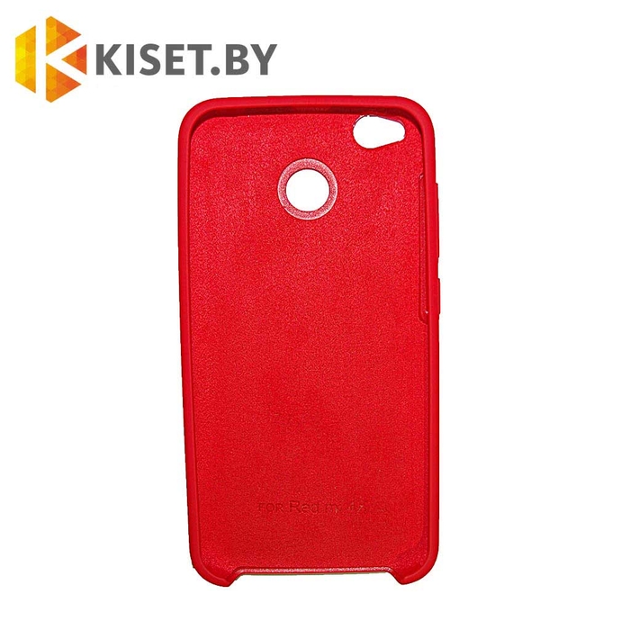 Soft-touch бампер Silicone Cover для Xiaomi Redmi 4X, красный