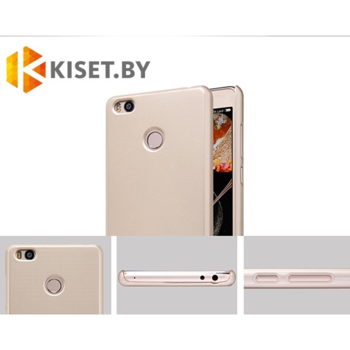 Пластиковый бампер Nillkin и защитная пленка для Xiaomi Mi 4s, золотой