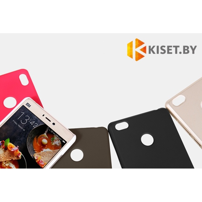 Пластиковый бампер Nillkin и защитная пленка для Xiaomi Mi 4s, золотой