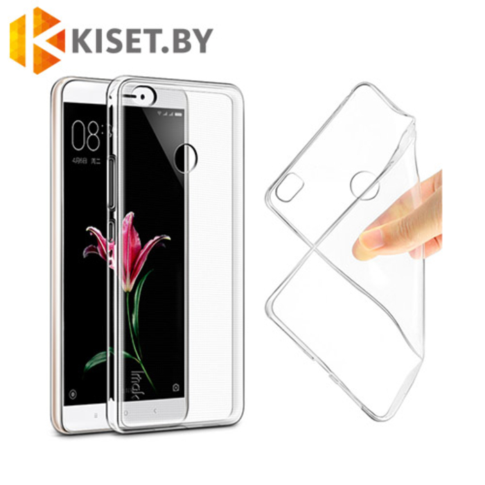 Силиконовый чехол Ultra Thin TPU для Xiaomi Mi Max 2, прозрачный