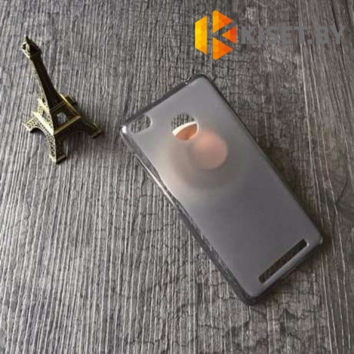 Силиконовый чехол матовый для Xiaomi Mi Max, серый