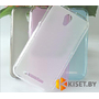 Силиконовый чехол матовый для ZTE Blade L110, прозрачный