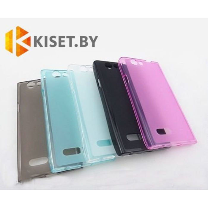 Силиконовый чехол для ZTE Blade L370, серый