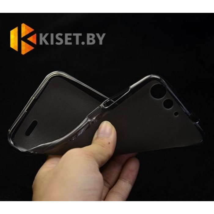 Силиконовый чехол матовый для ZTE Blade X7, черный