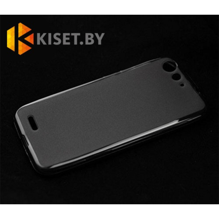Силиконовый чехол матовый для ZTE Blade X7, черный