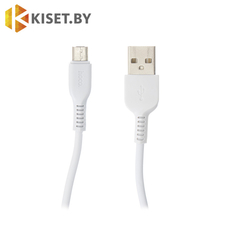 Кабель HOCO X13 microUSB 1m для зарядки белый