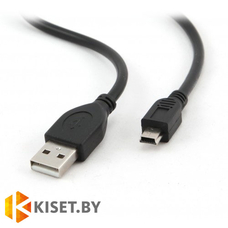Кабель зарядки и синхронизации USB - MiniUSB 1,5 m, черный