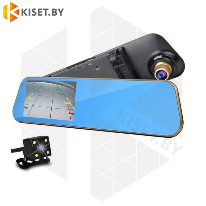 Зеркало заднего вида с автомобильным видеорегистратором Longlife Car DVR Vehicle BlackBox BL-47 с парковочной камерой