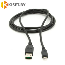 Кабель зарядки и синхронизации USB - MiniUSB 1m, черный