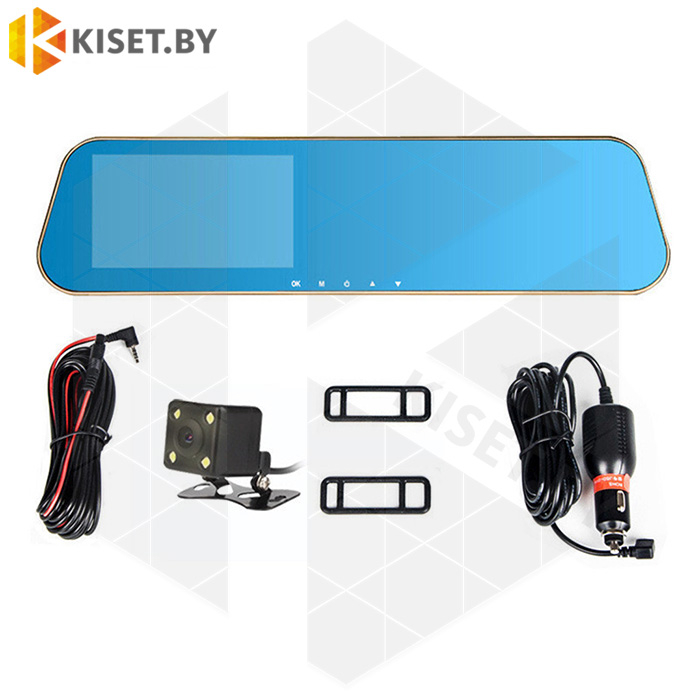 Зеркало заднего вида с автомобильным видеорегистратором Longlife Car DVR Vehicle BlackBox BL-47 с парковочной камерой