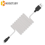 Кабель HOCO SILICONE X21 Lightning для зарядки ультрамягкий белый