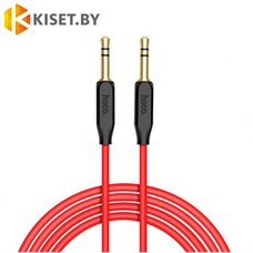 Кабель HOCO UPA11 AUX Jack 3.5 - Jack 3.5 1m красный