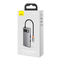 USB-хаб Baseus CAHUB-CY0G Type-C  HDMI*1+USB3.0*1+USB2.0+PD*1 серый