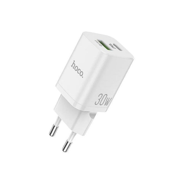 Сетевое зарядное устройство HOCO N13 30W PD PPS FCP AFC QC3.0 USB-A Type-C белый