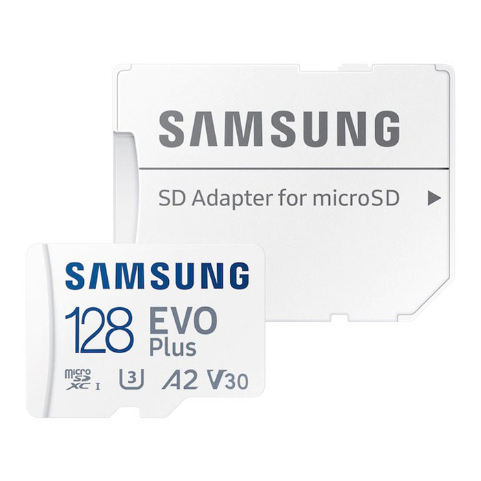 Карта памяти Samsung EvoPlus 2021 microSDXC 128Gb UHS-I U3 V30 A2 130 МБ/с