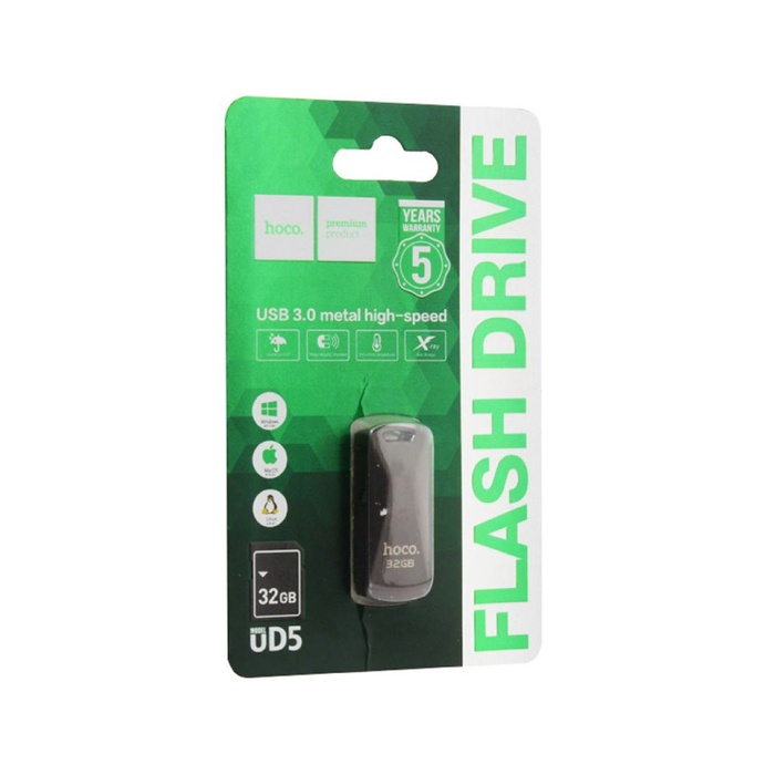 Флешка USB 3.0 Flash HOCO UD5 32GB серый