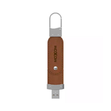 Флешка-брелок кожа USB 3.0 Flash MOXOM MX-FD03 32GB коричневый