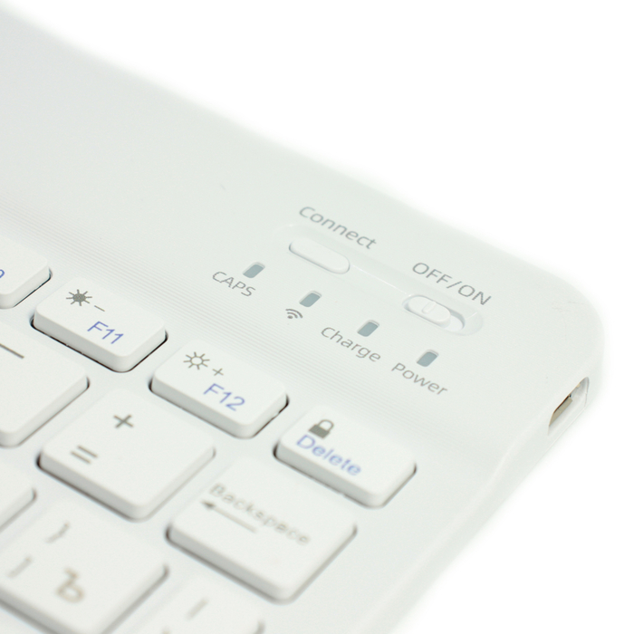 Комплект беспроводная клавиатура и мышь bluetooth белый