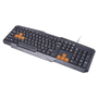 Клавиатура проводная игровая Ritmix RKB-152 черный