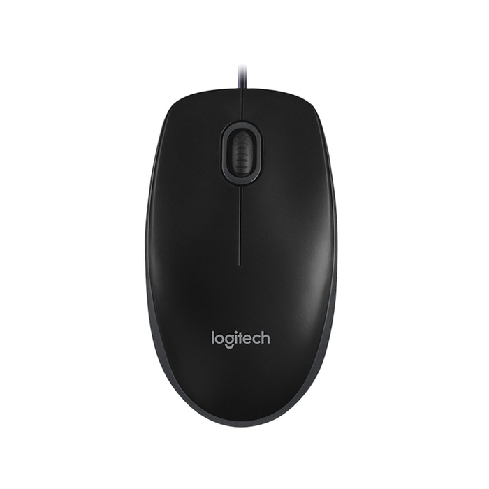 Мышь проводная Logitech B100 черный