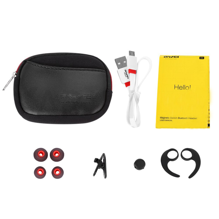 Гарнитура Bluetooth Awei AK5, черная