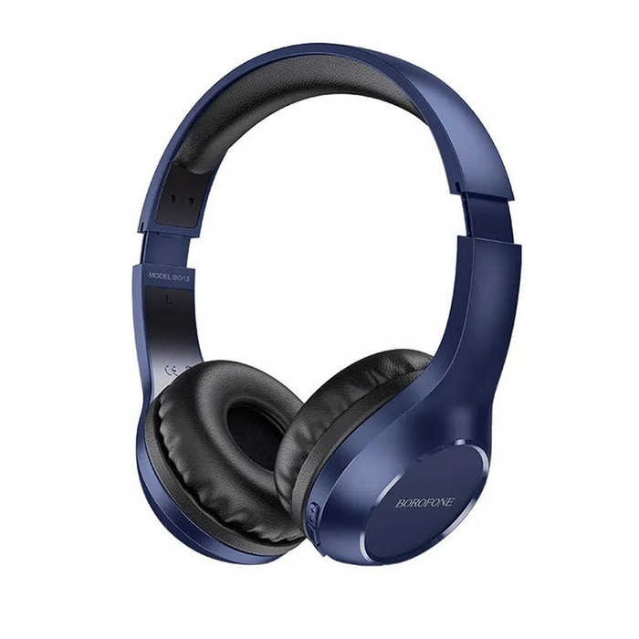 Беспроводные bluetooth наушники BOROFONE BO12 синий