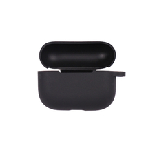Силиконовый чехол для Apple Airpods Pro с карабином черный