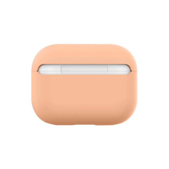 Силиконовый чехол для Apple Airpods Pro оранжевый