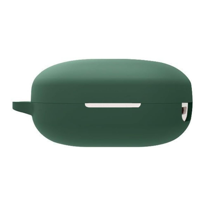 Силиконовый чехол KST Pods для наушников Haylou GT7 зеленый с карабином