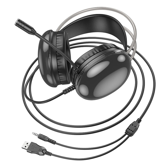 Игровые гарнитурные наушники HOCO W109 черный
