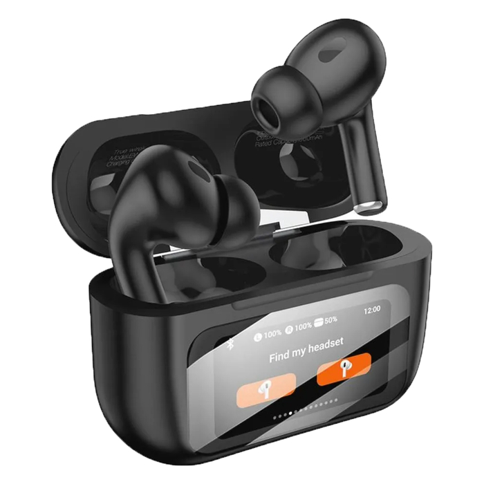 Беспроводные bluetooth наушники HOCO EW72 с экраном и шумоподавлением черный