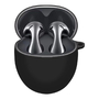 Силиконовый чехол KST Pods для наушников Huawei FreeBuds 5 черный с карабином