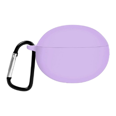 Силиконовый чехол KST Pods для наушников Huawei FreeBuds 5i фиолетовый с карабином
