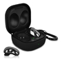 Силиконовый чехол KST Pods для наушников Samsung Buds 2 / Buds Live / Buds Pro черный с карабином