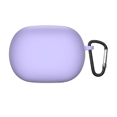 Силиконовый чехол KST Pods для наушников Xiaomi Mi Buds 4 Pro фиолетовый с карабином
